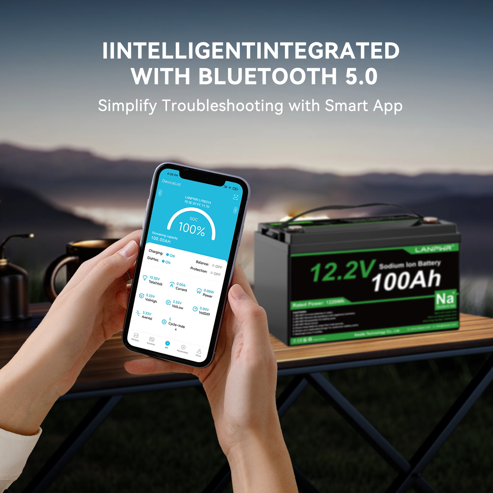 LANPWR 12V 100Ah Sodium-Ion Battery – Reliable Charging at -20°C