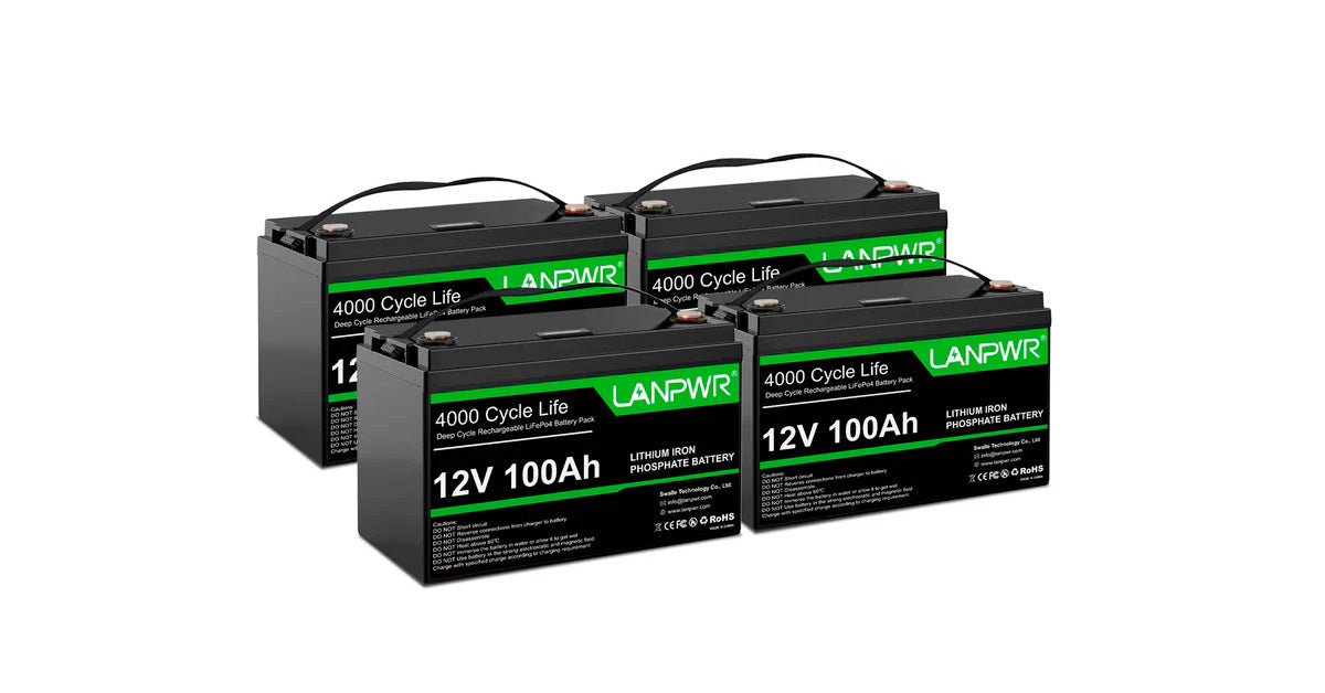 12V Smart Lithium Iron Phosphate 100Ah Batteries