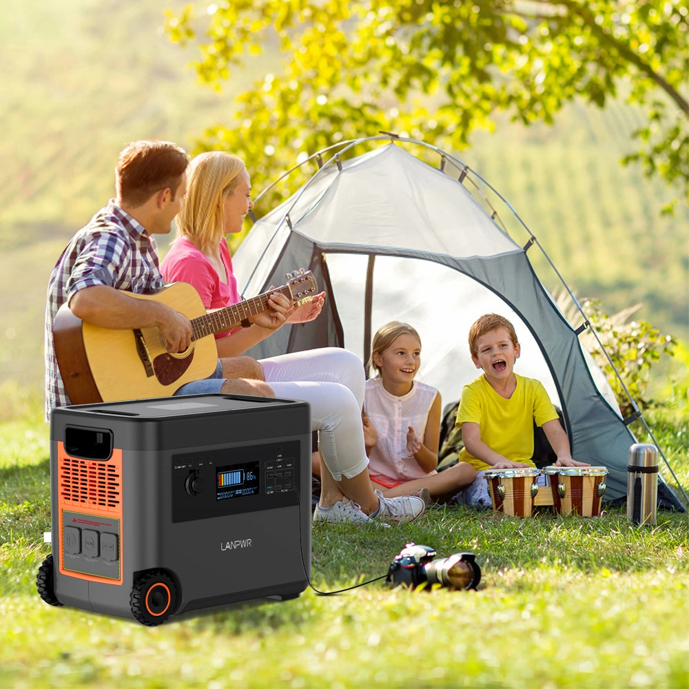 Pre-order：LANPWR D5-2500 Portable Power Station Solar Generator 2160Wh 2500W Perfect for Outdoor camping, RV trip, Outdoor party, Home use