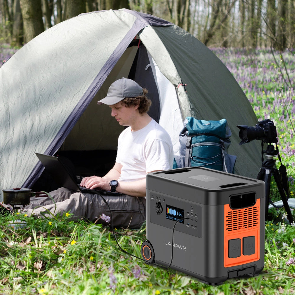 Pre-order：LANPWR D5-2500 Portable Power Station Solar Generator 2160Wh 2500W Perfect for Outdoor camping, RV trip, Outdoor party, Home use