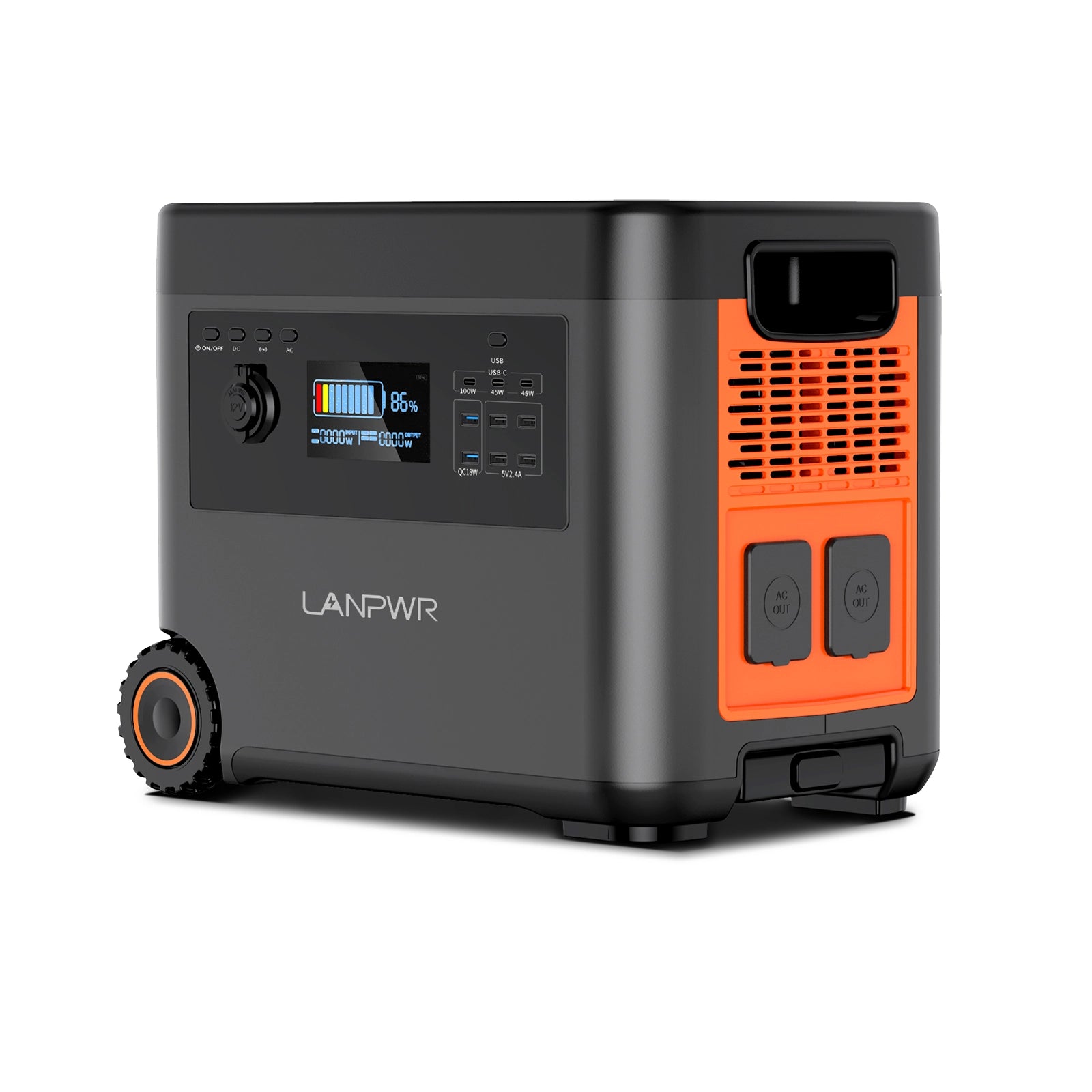 Pre-order：LANPWR D5-2500 Portable Power Station Solar Generator 2160Wh 2500W Perfect for Outdoor camping, RV trip, Outdoor party, Home use