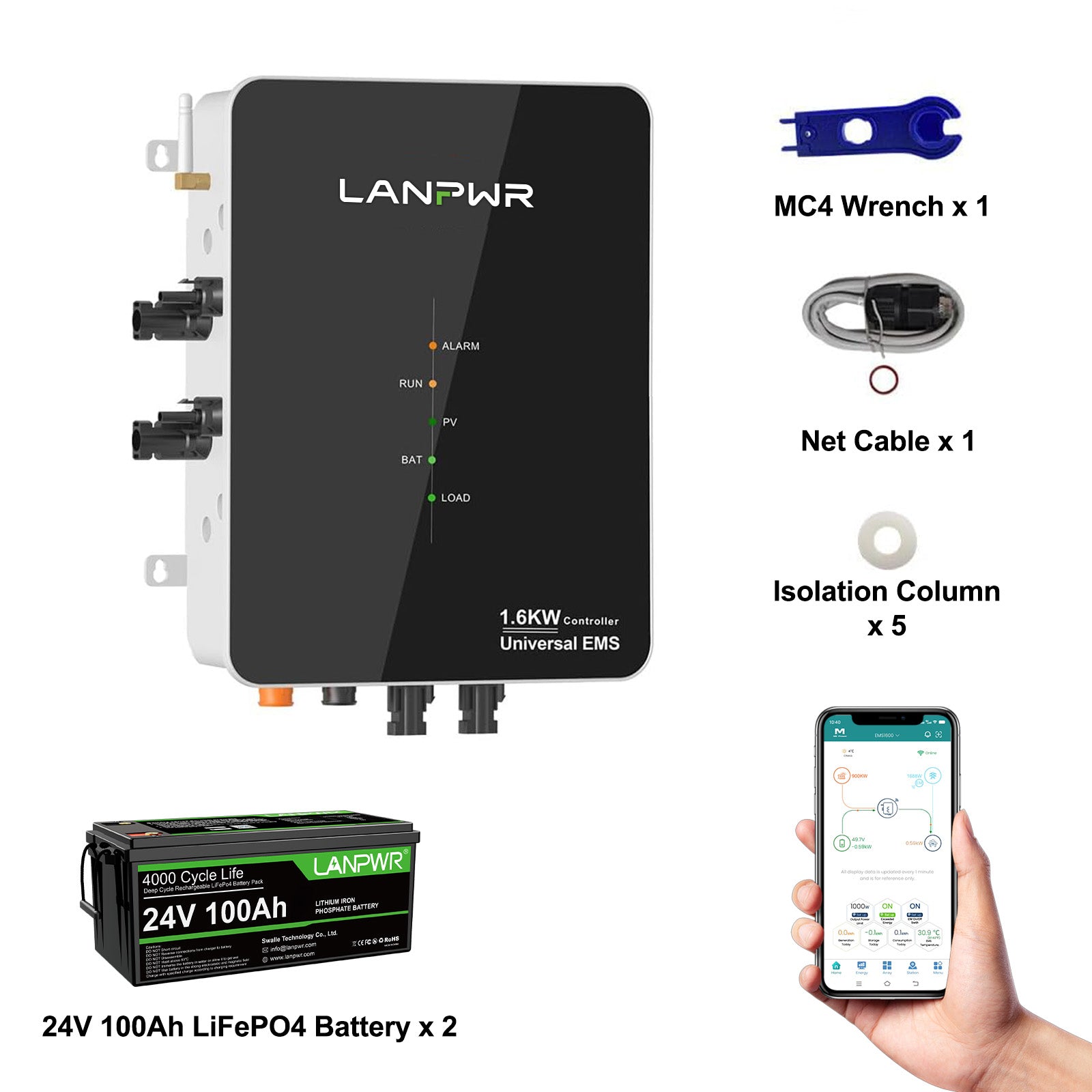 LANPWR Smart Solar Universal EMS Controller - Upgrading Balcony Microinverter System